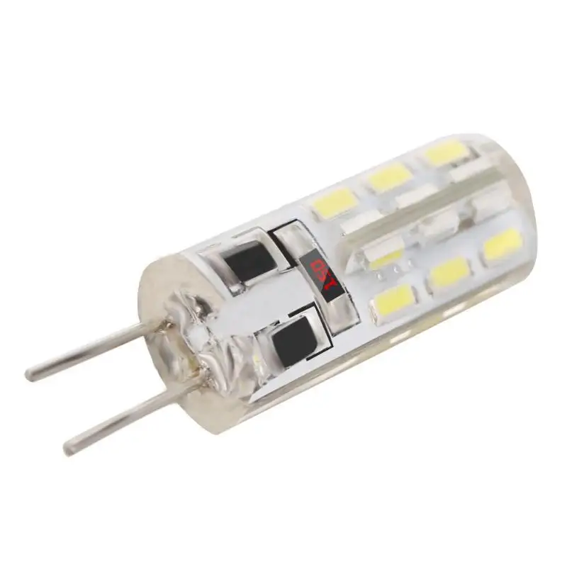 SMD3014 G4 светодиодный светильник 2 Вт DC 12 В белый 24 силиконовый кукурузный 110LM