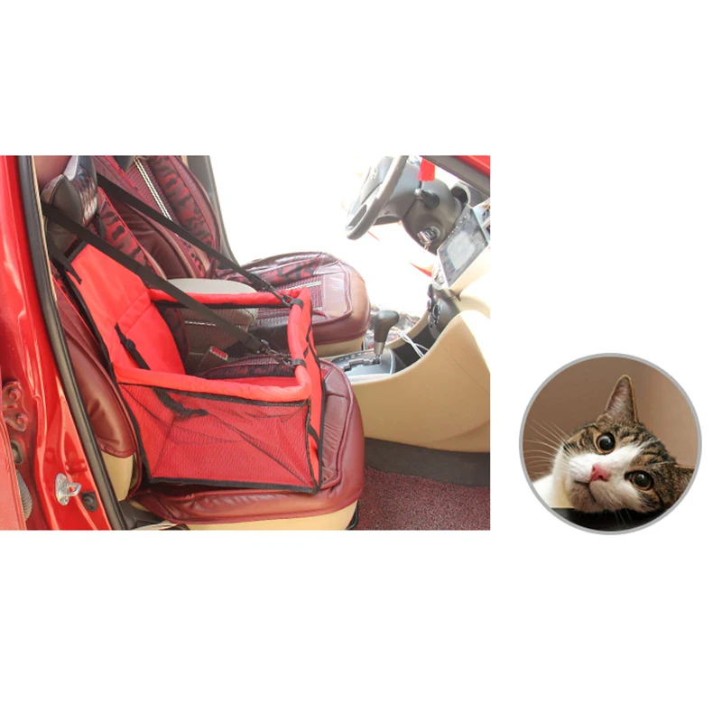 Собак Pet Carrier автокресло Pad безопасно выполнять домик для кошки сумка щенков