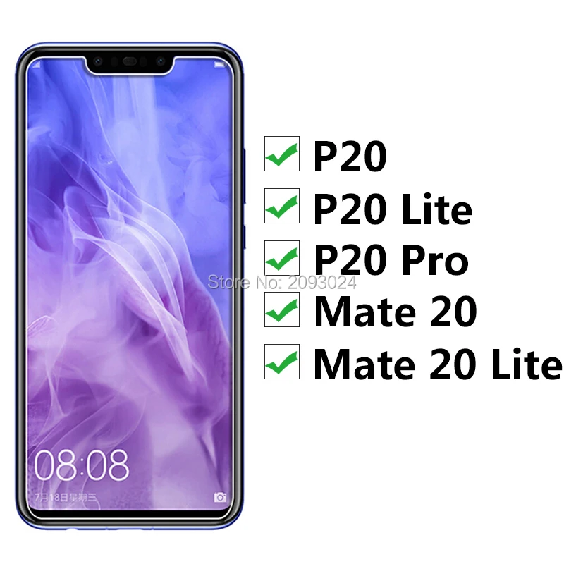 2 шт. закаленное стекло для Huawei Mate 20 Lite P20 Pro Защитное экрана на Mate20 20lite P P20lite P20pro 20pro