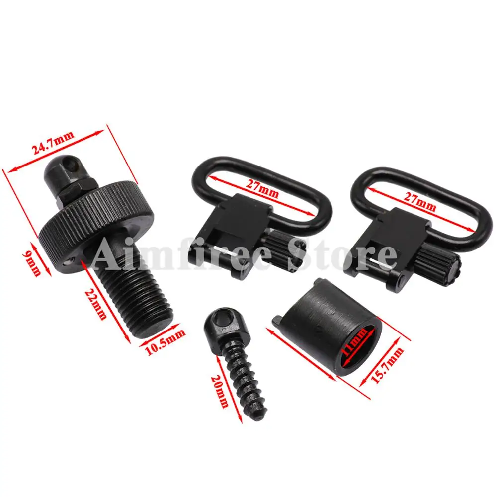 Охотничья сталь QD Mossberg 500 88 12GA Gauge Sling Mount Kit журнал трубка Адаптер Крышка Крепление