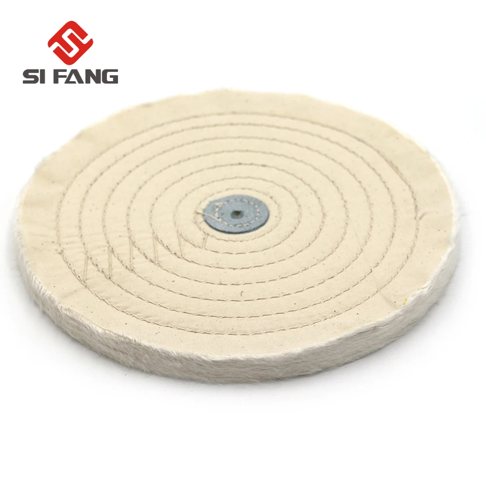 

12" White Cloth Buffing Wheel Grinder For Wood Metal Polishing Tools