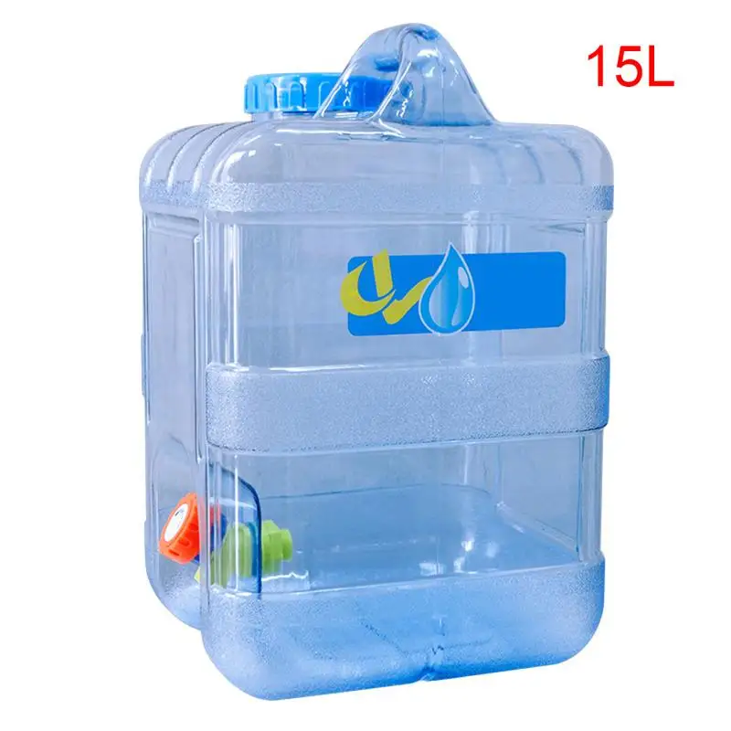 

Outdoor Equipment Square PC Car Thickened Bucket with Faucet for Self-Driving Car Portable Bucket 15L Water Container Bucket