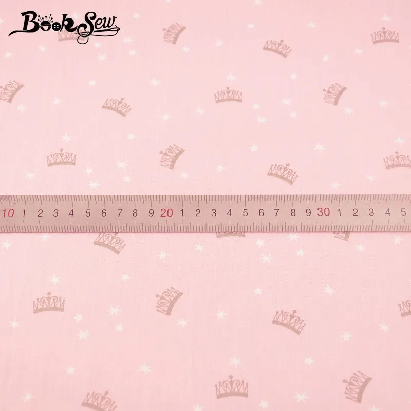 Тканевая саржевая ткань Booksew 100% хлопок для дома Королевская корона Tecido Tissu
