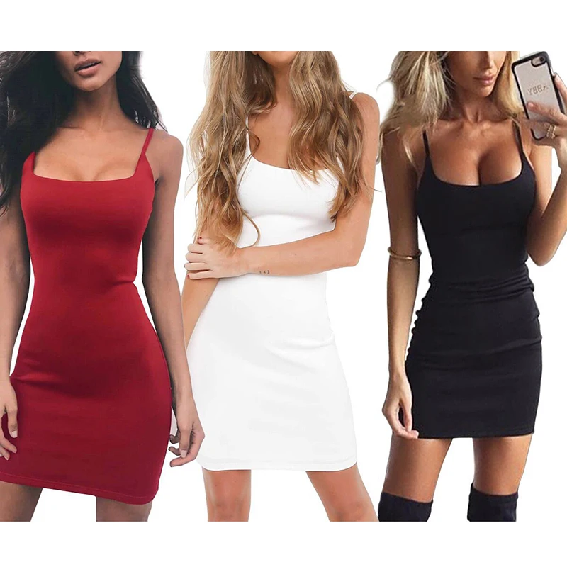 2020 летнее платье женское сексуальное черное комбинация с ремешками вечерние