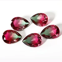 13x18mm big loose gemstones 4 6ct luxury tourmaline stones jewelry accessories pear shape cut stones for gifts decoration 5 pcs