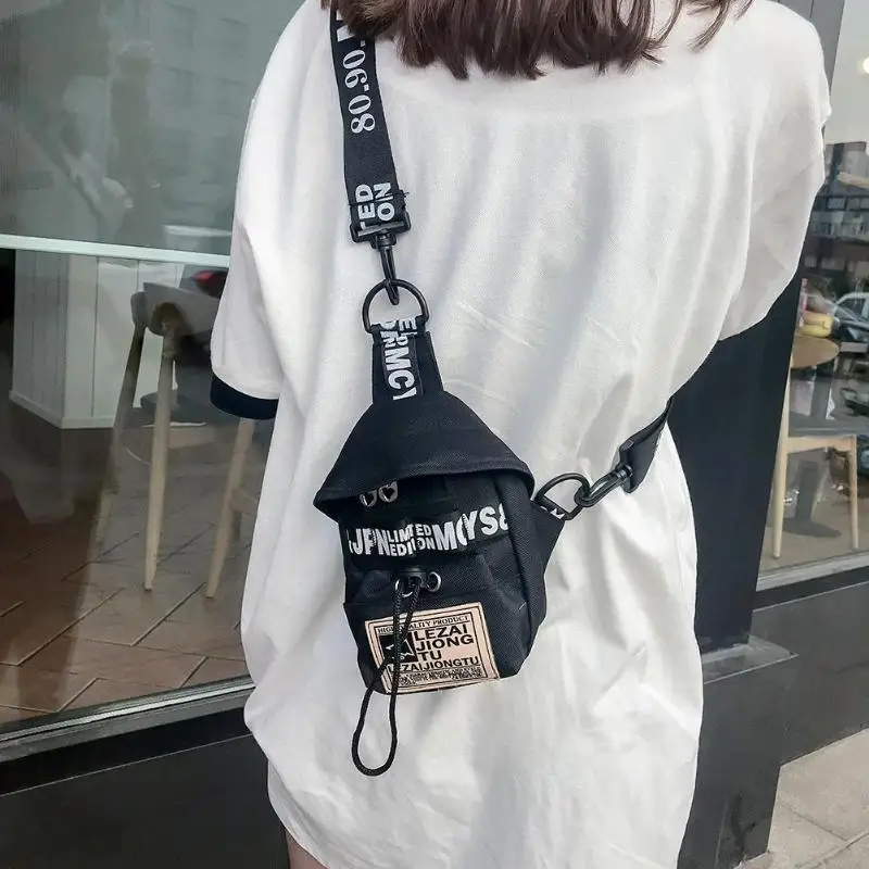 Harajuku сумка на плечо для девочек подростков модная в стиле хип хоп поясная