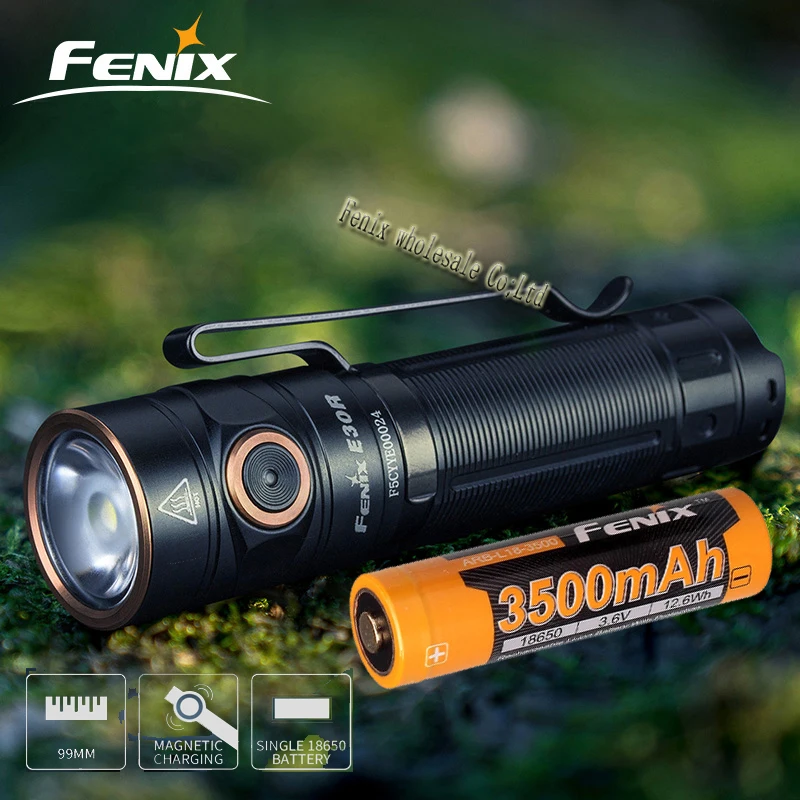 Фонарик Fenix E30R с магнитной зарядкой и батареей 3500 мАч|Фонарики осветительные
