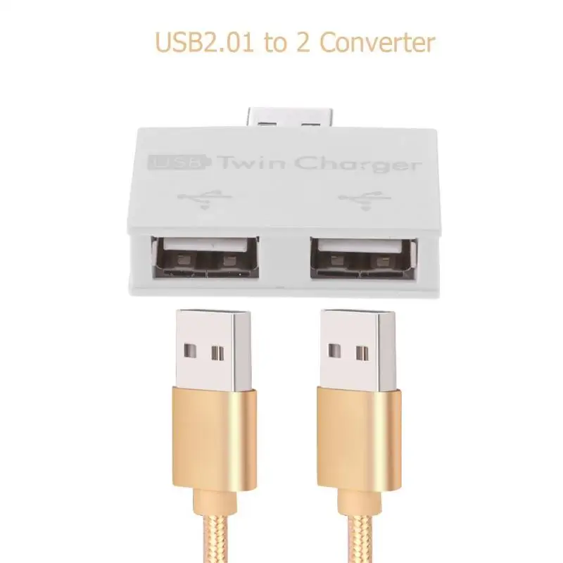 USB 2 0 штекерное зарядное устройство с двумя портами DC 5 В зарядный сплиттер