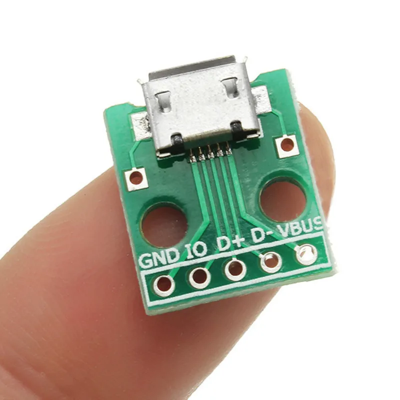 LEORY Micro USB Для Dip гнездо B Тип микрофона 5P патч для погружения с адаптером пайки