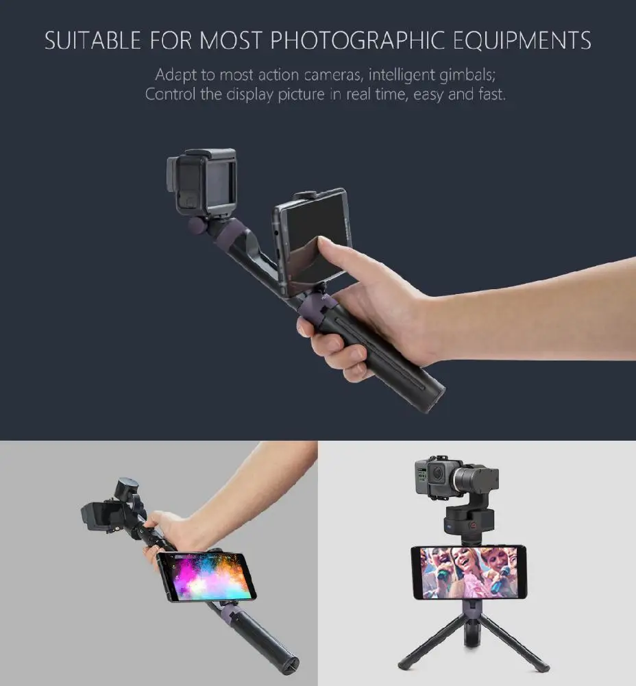 PGYTECH рукоятка и штатив для экшн камеры OSMO POCKET Gopro Hero 6 5 4 Xiaomi Yi аксессуары