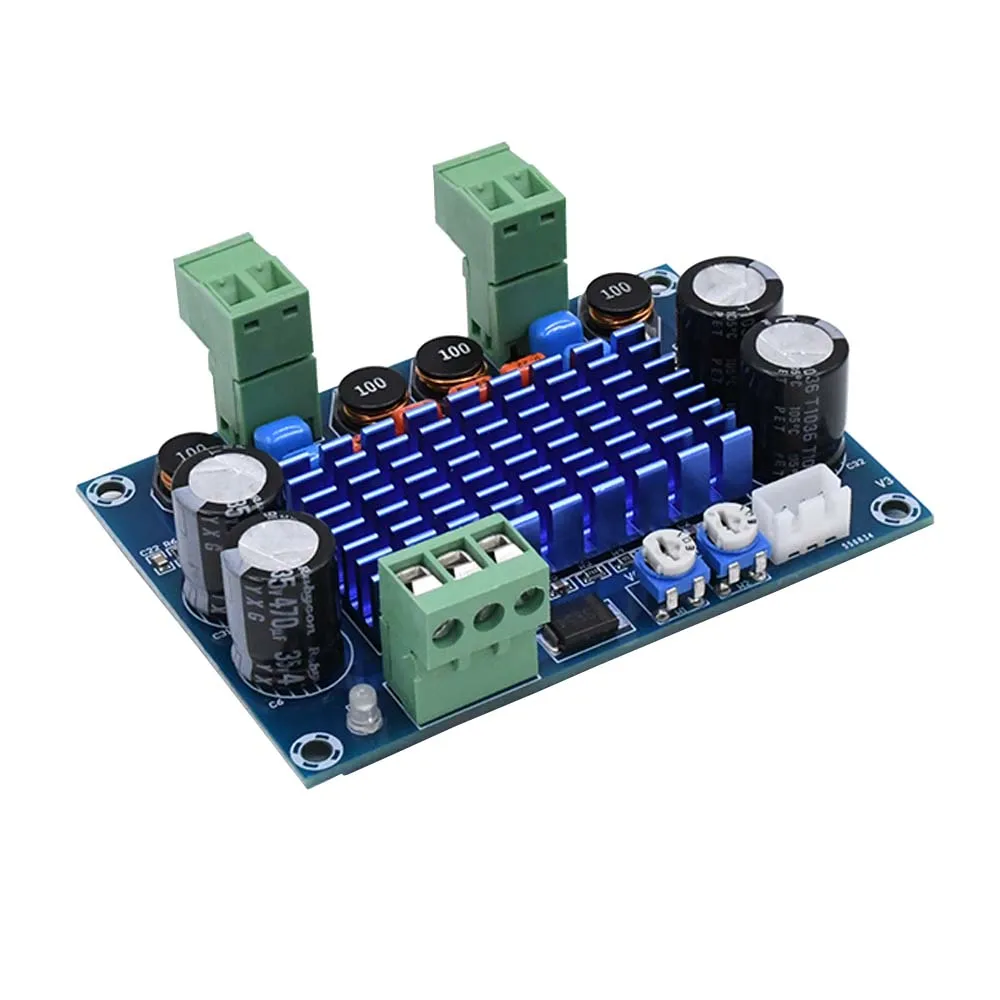 Tenghong TPA3116D2 120 Вт * 2 Цифровой HIFI усилитель плата DC5 28V шасси специальный штекер в