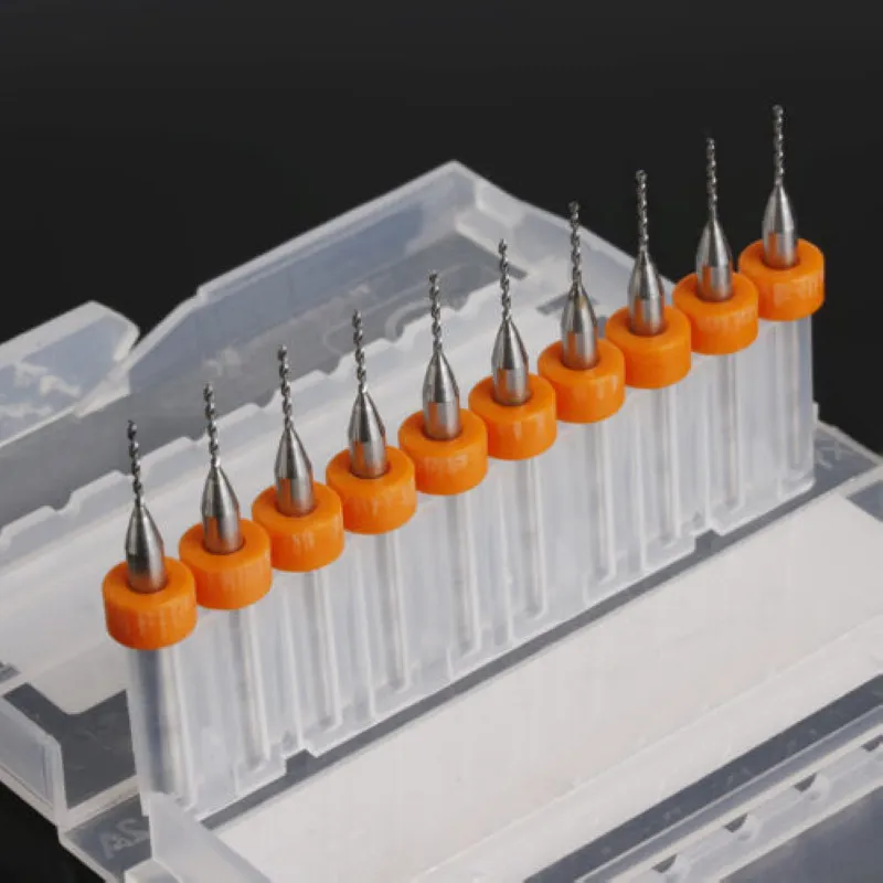 10 шт. 0 8 мм PCB Сверла Micro Drill Bits печатная плата Карбид ЧПУ гравировальный инструмент