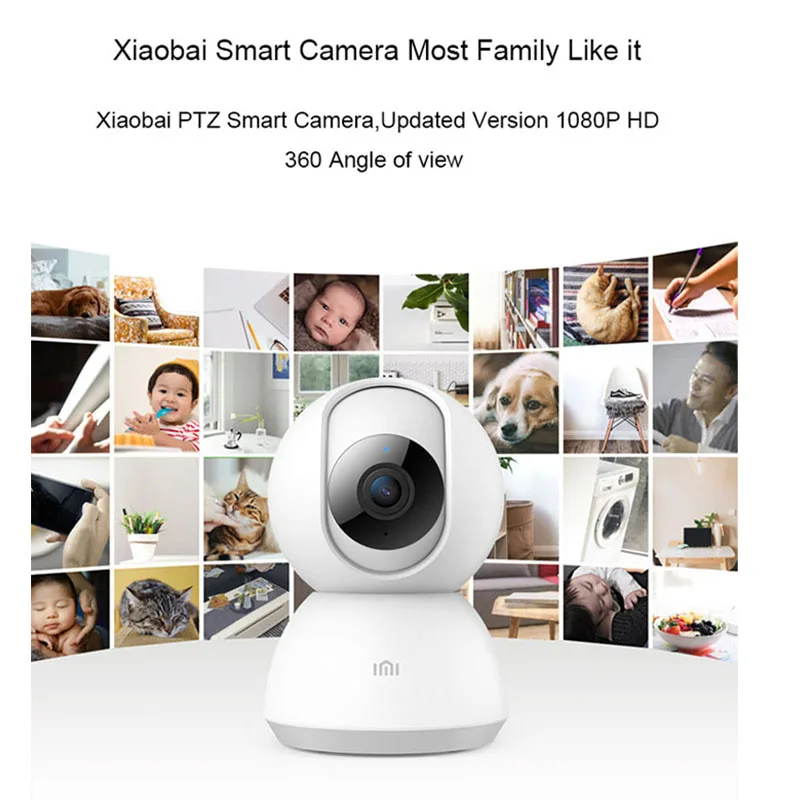 Xiaomi Mijia Смарт ip-камера 1080P WiFi панорамирование-наклон ночного видения 360 градусов