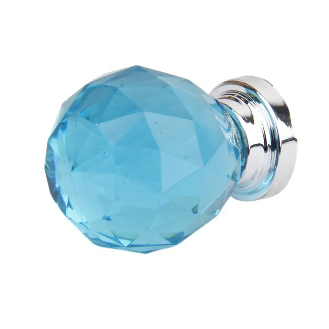 1Pc Acrylic Drawer/Cabinet/Bin/Door/Cupboard Pull Knob---Blue | Обустройство дома