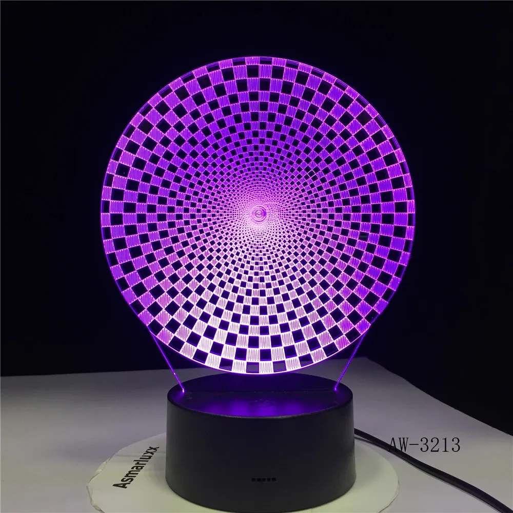 3D Colorful Visual Led Abstract New Shape Night Lights Usb Animal Table Lamp Bedroom Sleep Lighting Fixture Decor AW-3213 | Лампы и