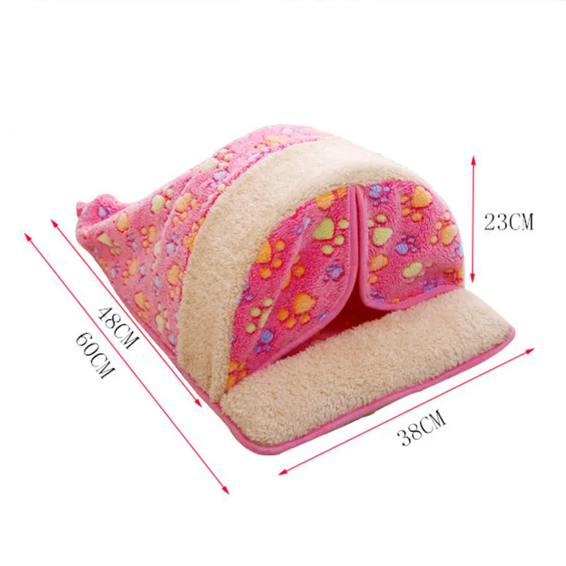 

New Pet Product Cat House Bed Foldable Soft Autumn Winter Warm Sleeping Dog Bed Cat Bed Sofa Kennel For Small Pet /35