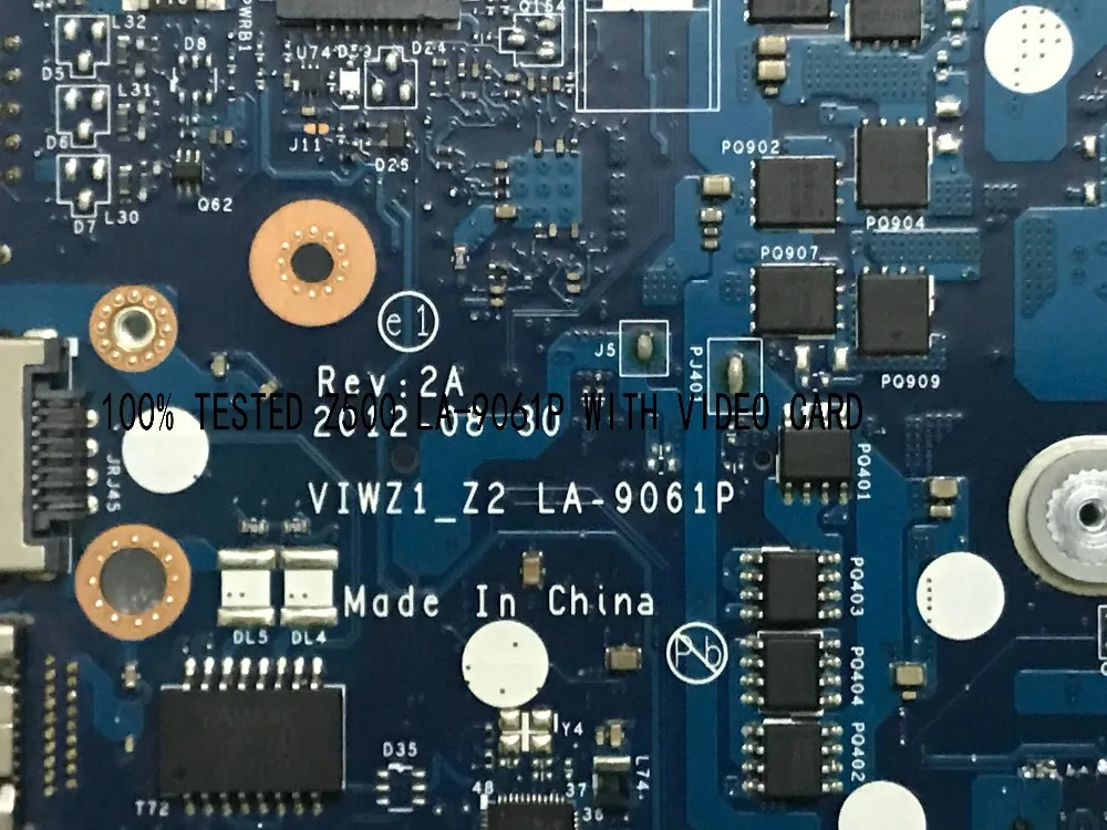 Доступные Полные функции viwz1 _ Z2 LA-9061P REV : 2A материнская плата для LENOVO Z500 GT645M /GT740M |