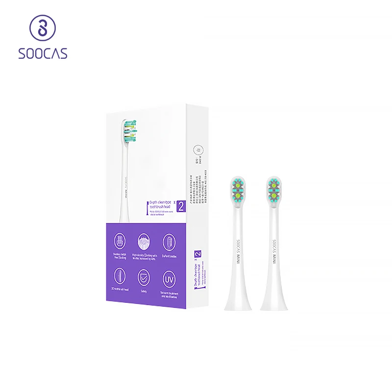 Сменные головки для зубной щетки SOOCAS X3/X1 MINI насадки электрической с сертификатом