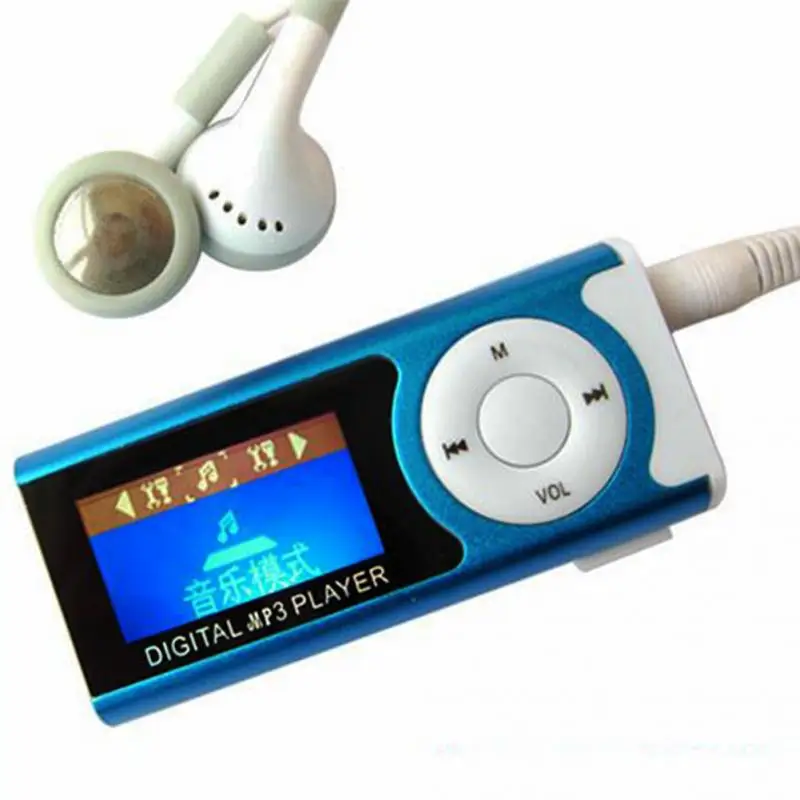 Мини 1 3 ЖК дисплей Дисплей MP3 плеер клип Тип Портативный с Динамик Функция