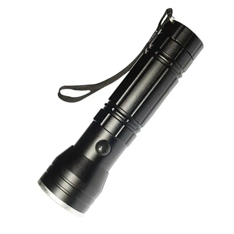 LED Flashlight Torch Aluminum Alloy 3 in 1 UV Light Red Laser Instruction Cash Check Emergency Lamp With hanging rope | Спорт и