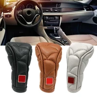 anti slip zipper closure universal car gear shifter knob cover car shift knob cover interior accessories