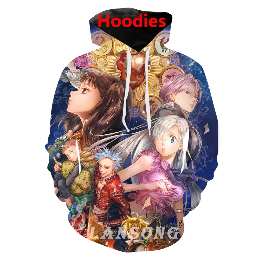 Nanatsu no taizai 3d печати hoody/футболка/Толстовка/брюки для девочек мужчин веселое Harajuku