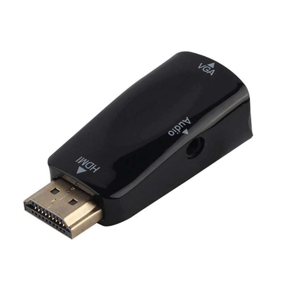 1080P HDMI к VGA Женский адаптер видео конвертер 3 5 мм аудио Выход USB передачи