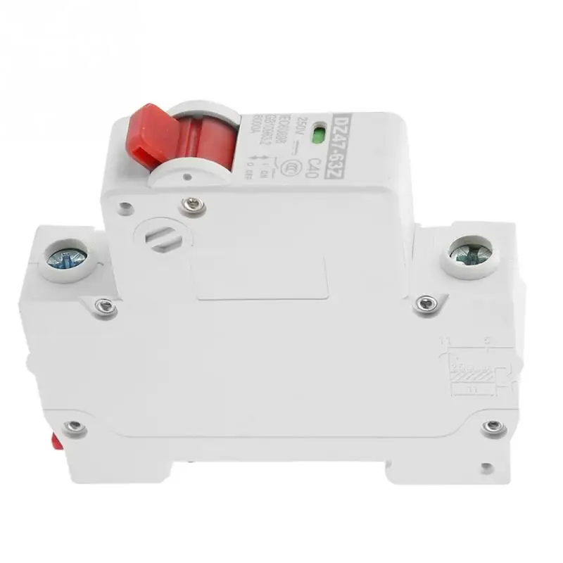 DZ47 63Z 1P 40A DC Миниатюрный выключатель утечки Prote ction воздушный новый|Автоматические