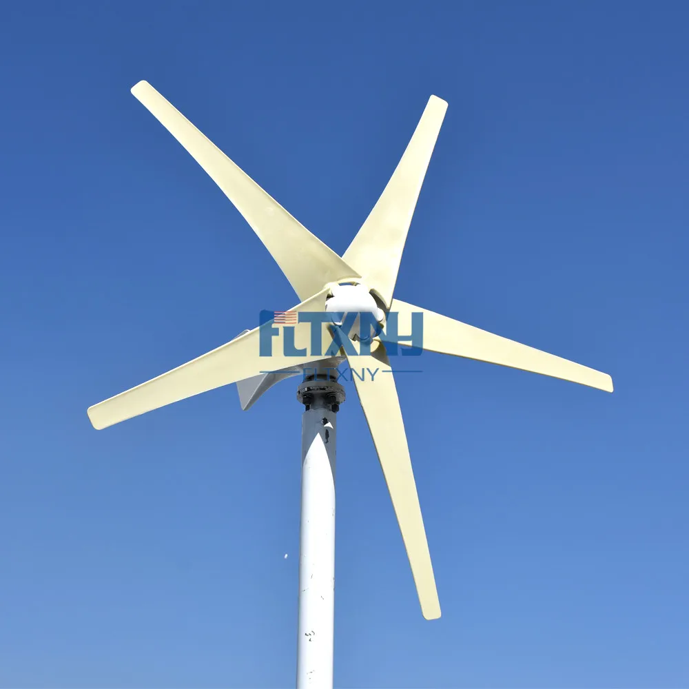 Horizontal Wind turbine 600w 12v 24v 48v generator with MPPT controller for home use no noise | Обустройство дома