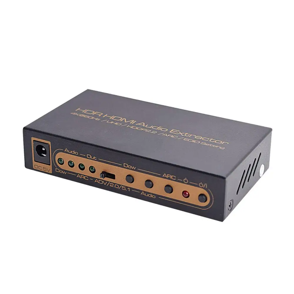 HDR HDMI истинная матрица 4X2 АУДИО ВЫКЛЮЧАТЕЛЬ экстрактора для Dolby ARC SPDIF EDID 4 в 2 Выход