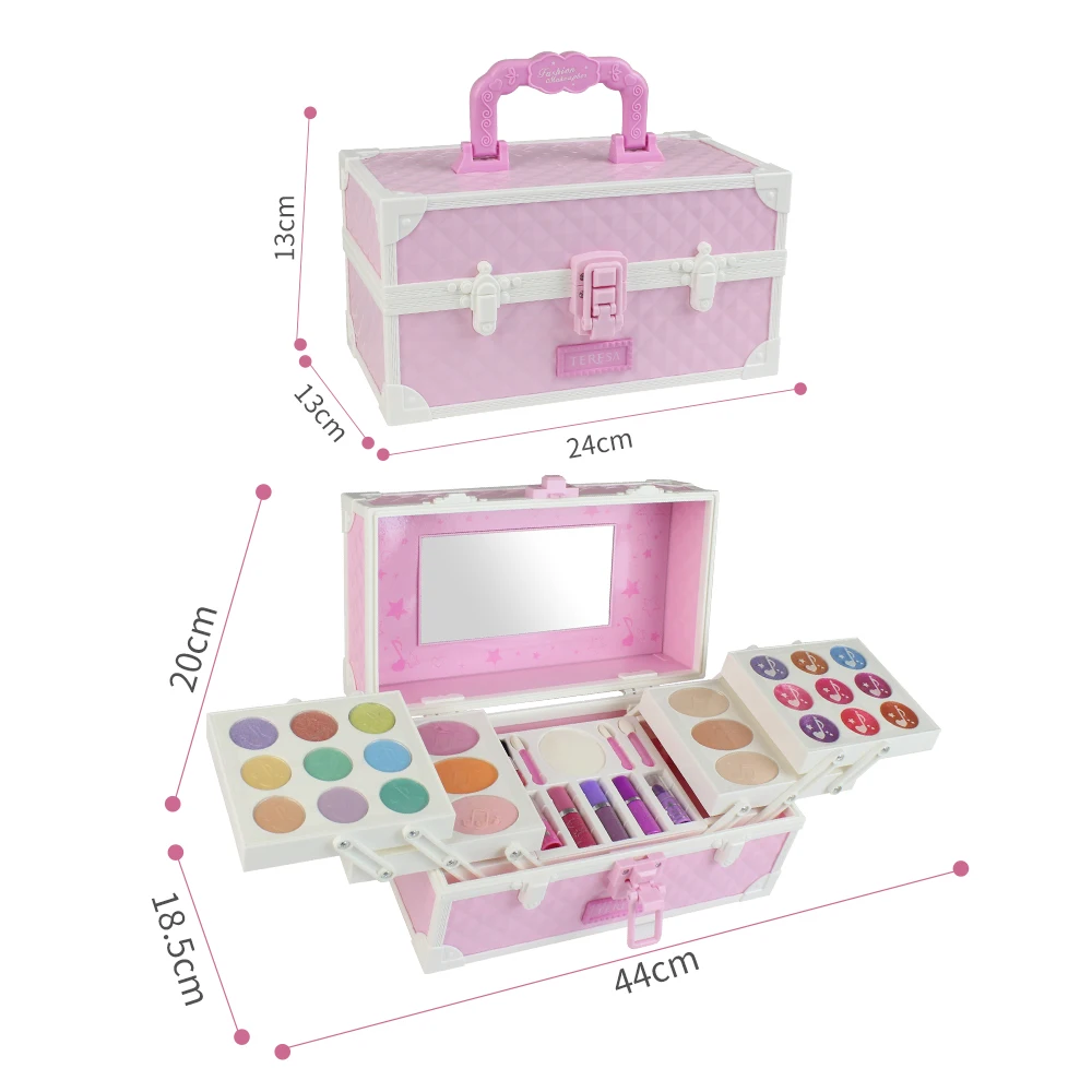 2019 косметический набор для макияжа девочек палитра тени век лак ногтей бальзам