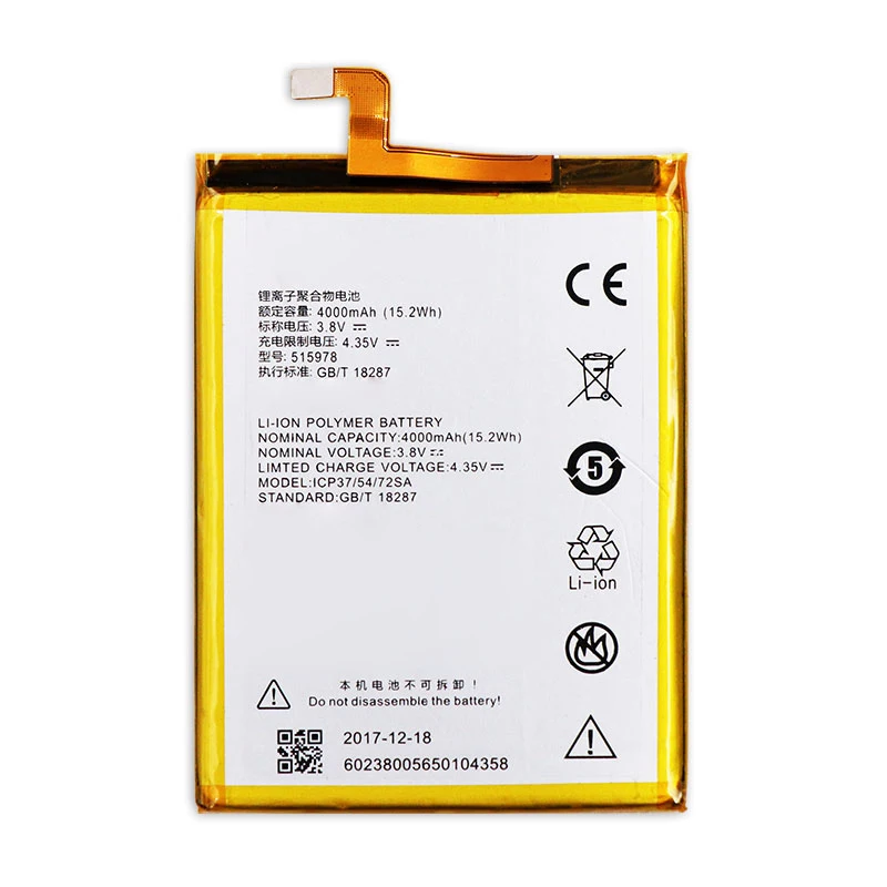 Аккумулятор 4000 мАч для смартфона ZTE Q519T Blade X3 D2 A452 с инструментами|battery for zte|battery
