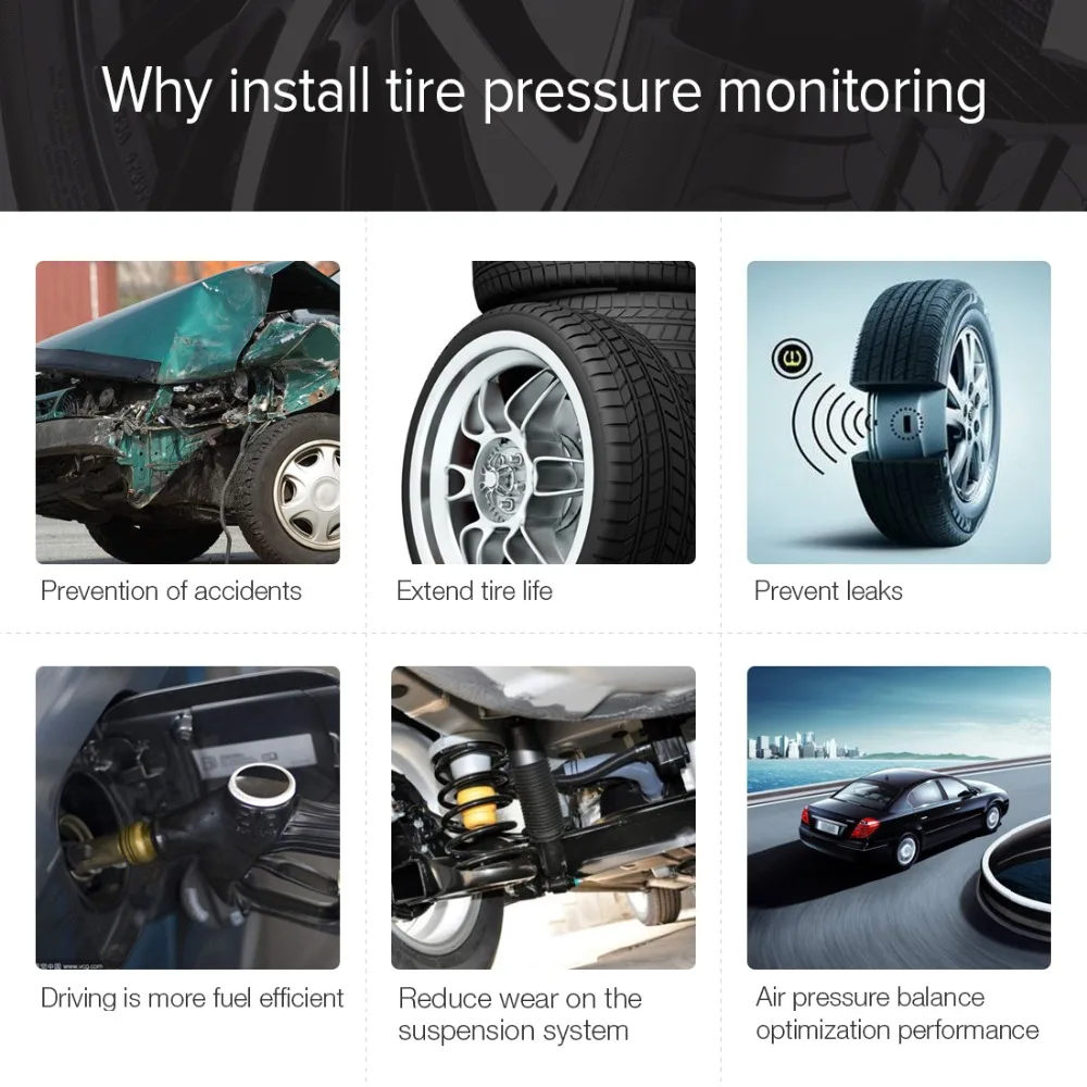4 шт./комплект новейший TPMS датчик шин для автомобиля Android DVD Автомобильный