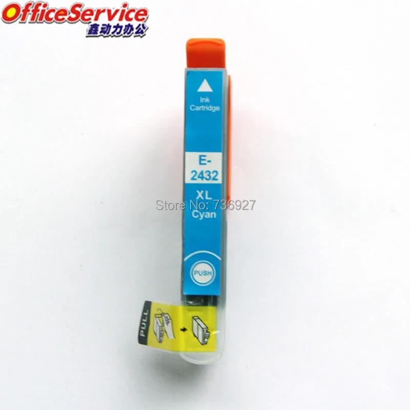 3 черный совместимый чернильный картридж 24XL T2431 для Epson XP 55 760 850 860 950 струйный