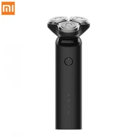 2018 new xiaomi mijia electric shaver 3d floating head 3 dry wet shaving washable main sub dual blade turbo mode comfy clean