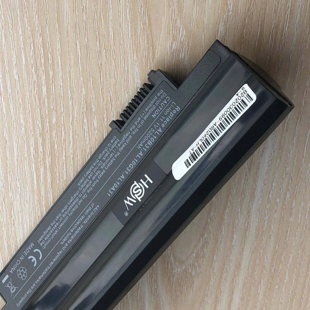 HSW 6 Батарея для ноутбука Acer AL10B31 AL10G31 D270 D260 AOD255 AOD260 522 D255 722 D255E D257 D257E E100 AL10A31