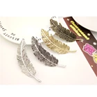 Женская заколка для волос, металлическая заколка с перьями, украшение для вечерние шт., 2019