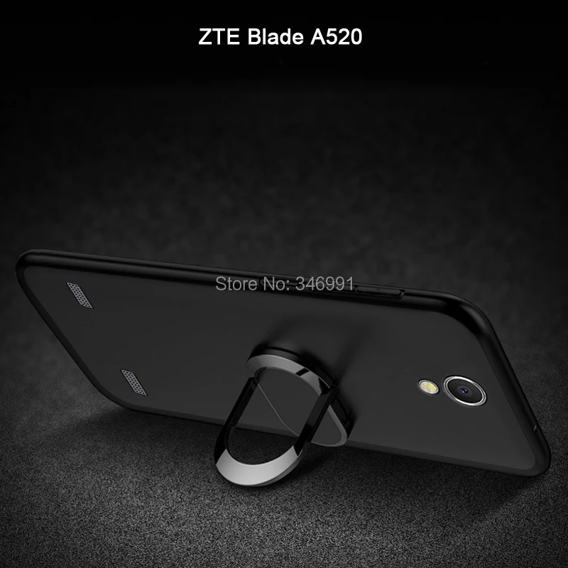 Чехол Blade A520 для ZTE Роскошный чехол 5 0 дюйма мягкий черный силиконовый магнитный