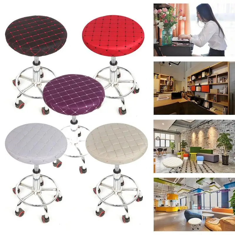 2019 круглый чехол для стула Чехол эластичный кресла домашний барный стул с