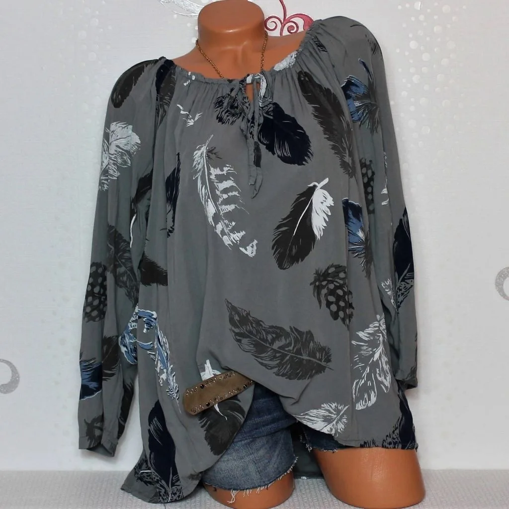 5XL плюс Большие размеры женские блузки летние топы Новые сланцы шеи свободна