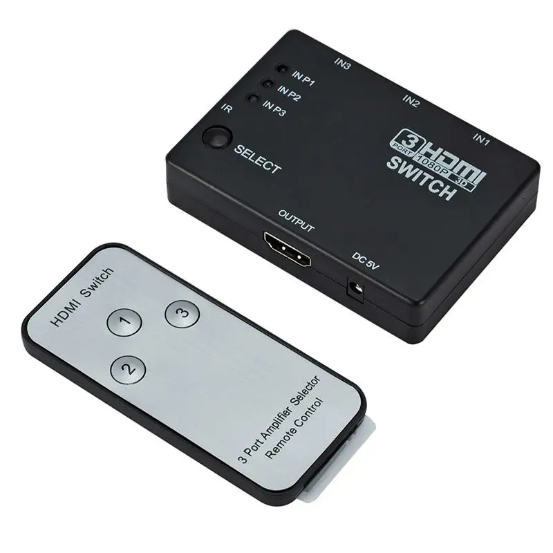 HDMI 3 порта Переключатель сплиттер концентратор с удаленным 1080p для PS3 PS4 Xbox One