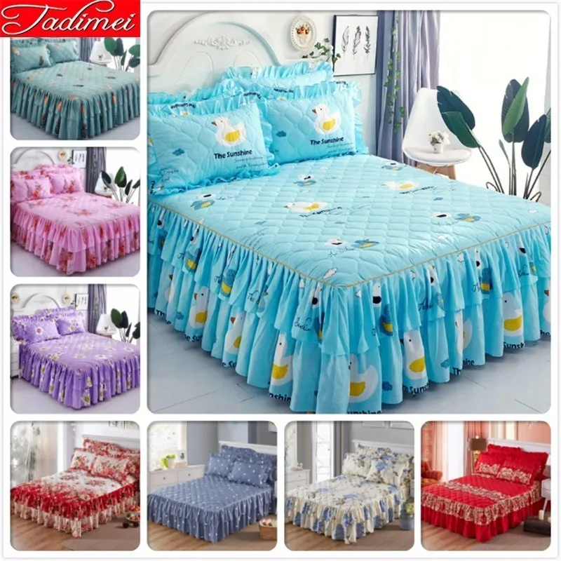 Детская мягкая хлопковая Стеганая юбка для взрослых и детей простыня льняная