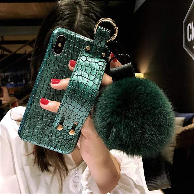 Для iphone XS MAX чехлы-держатели для телефонов X XR 6 6s 7 8 Plus модный ремешок на запястье с