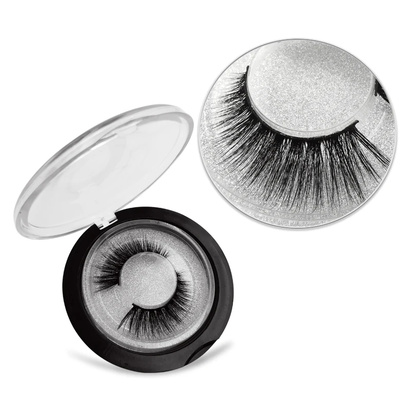 New 1 Pair Naturalcrisscross FalseEyelashes MakeupMink Eyelashes Hand Made Box 3D Mink Lashes 10mm Cilios | Красота и здоровье