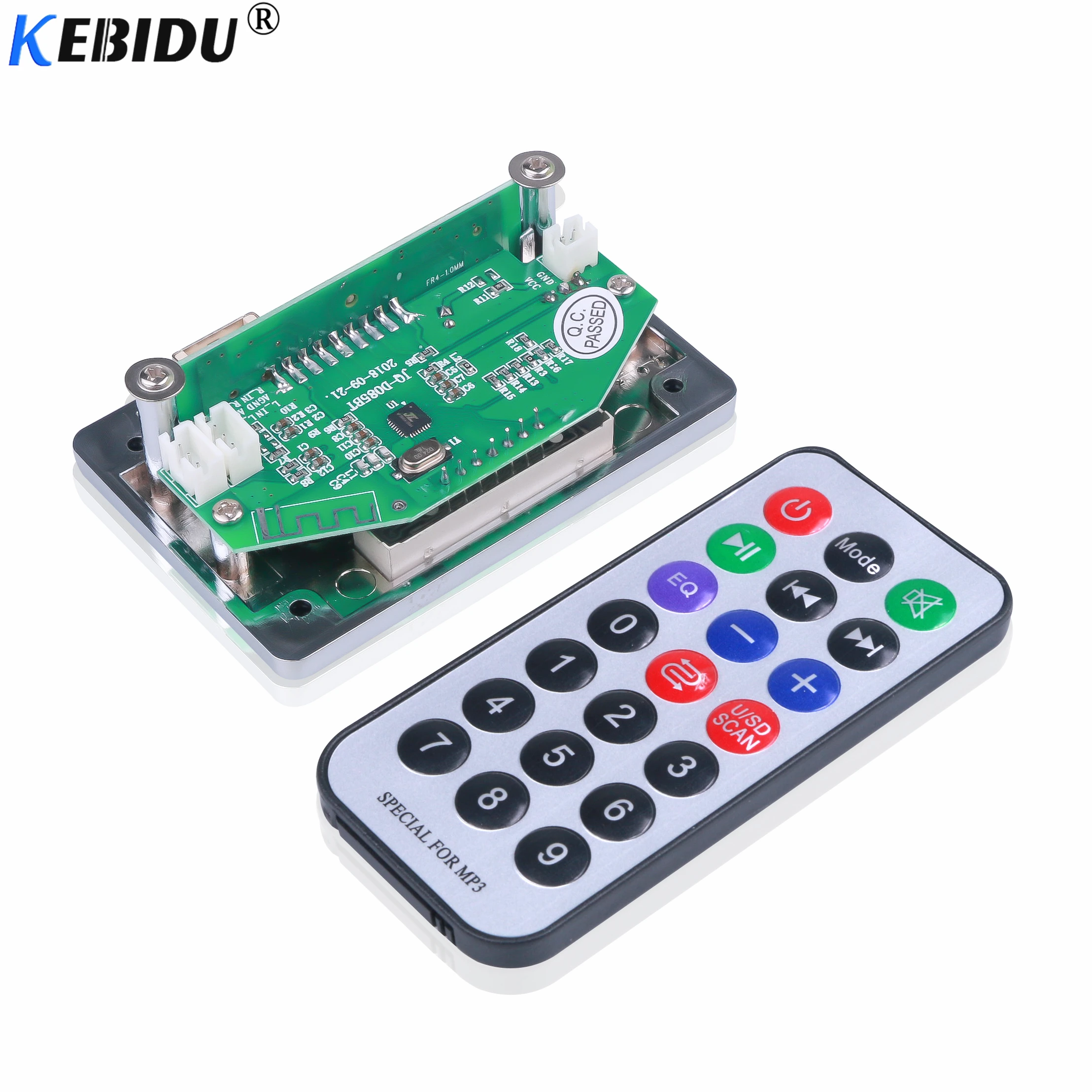 Автомобильный MP3 плеер KEBIDU USB встроенный Bluetooth Hands free декодер плата модуль