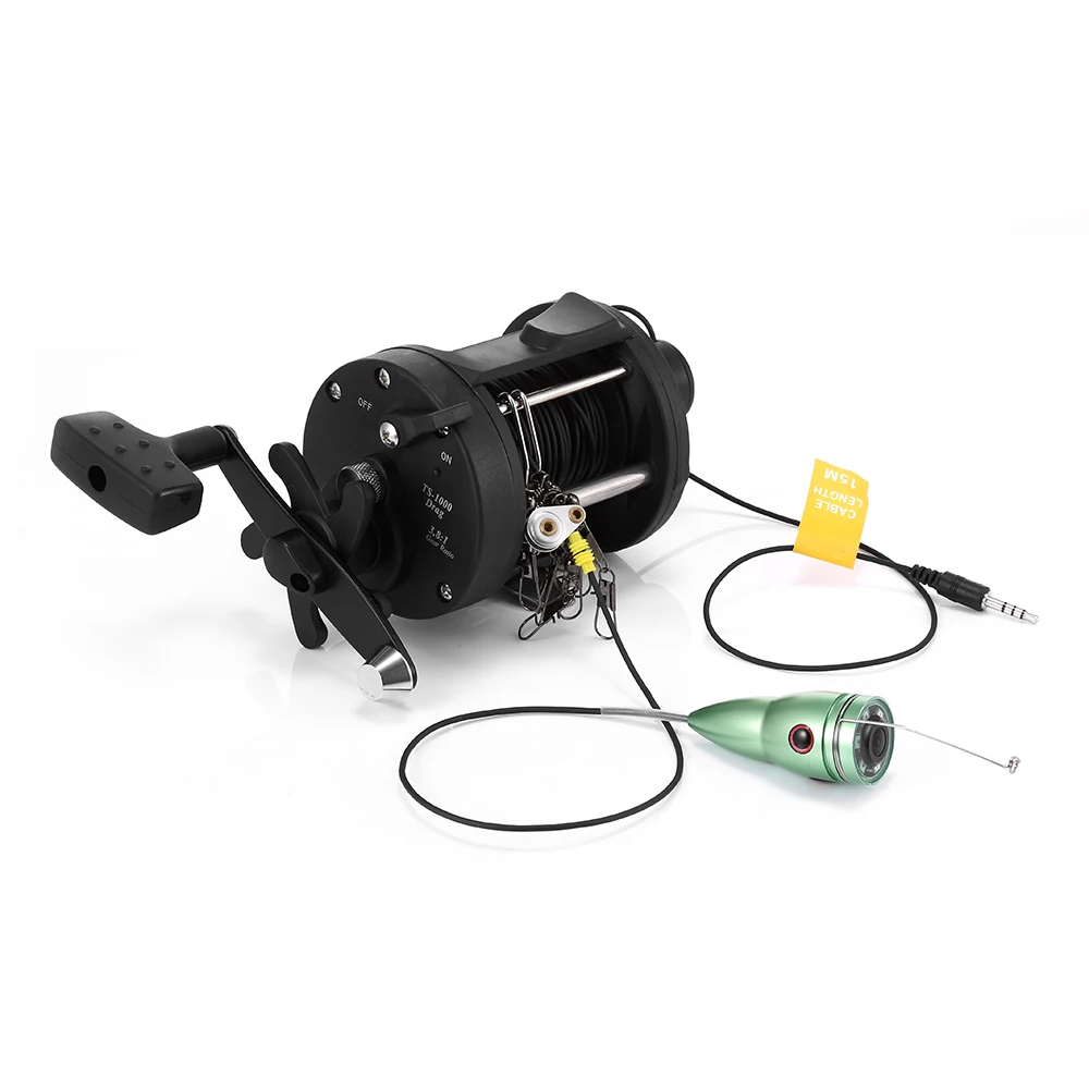15M HD 1200TVL Fish Finder Underwater Fishing Camera LED Fishfinder Infrared Lamp 4.3 Inch TFT Color Monitor | Спорт и развлечения