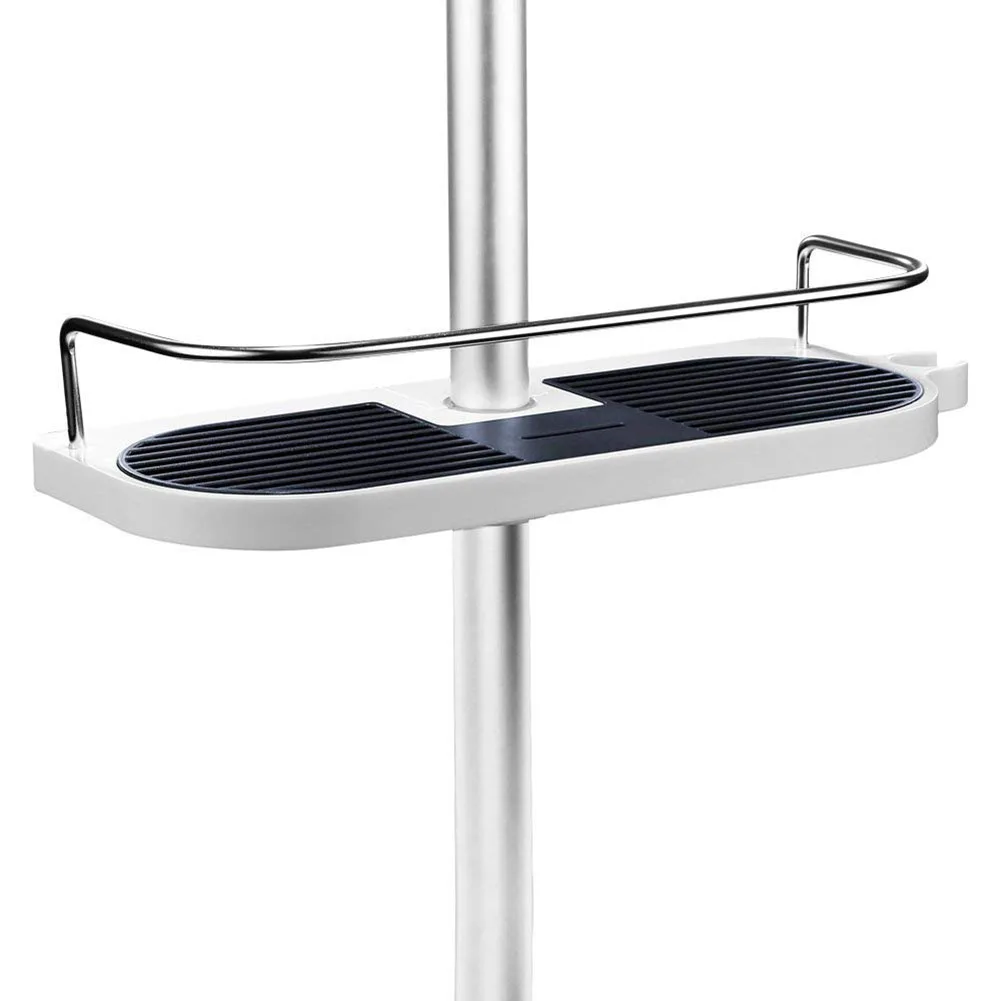 Полка для душа телескопическая регулируемая полка-органайзер ванной комнаты