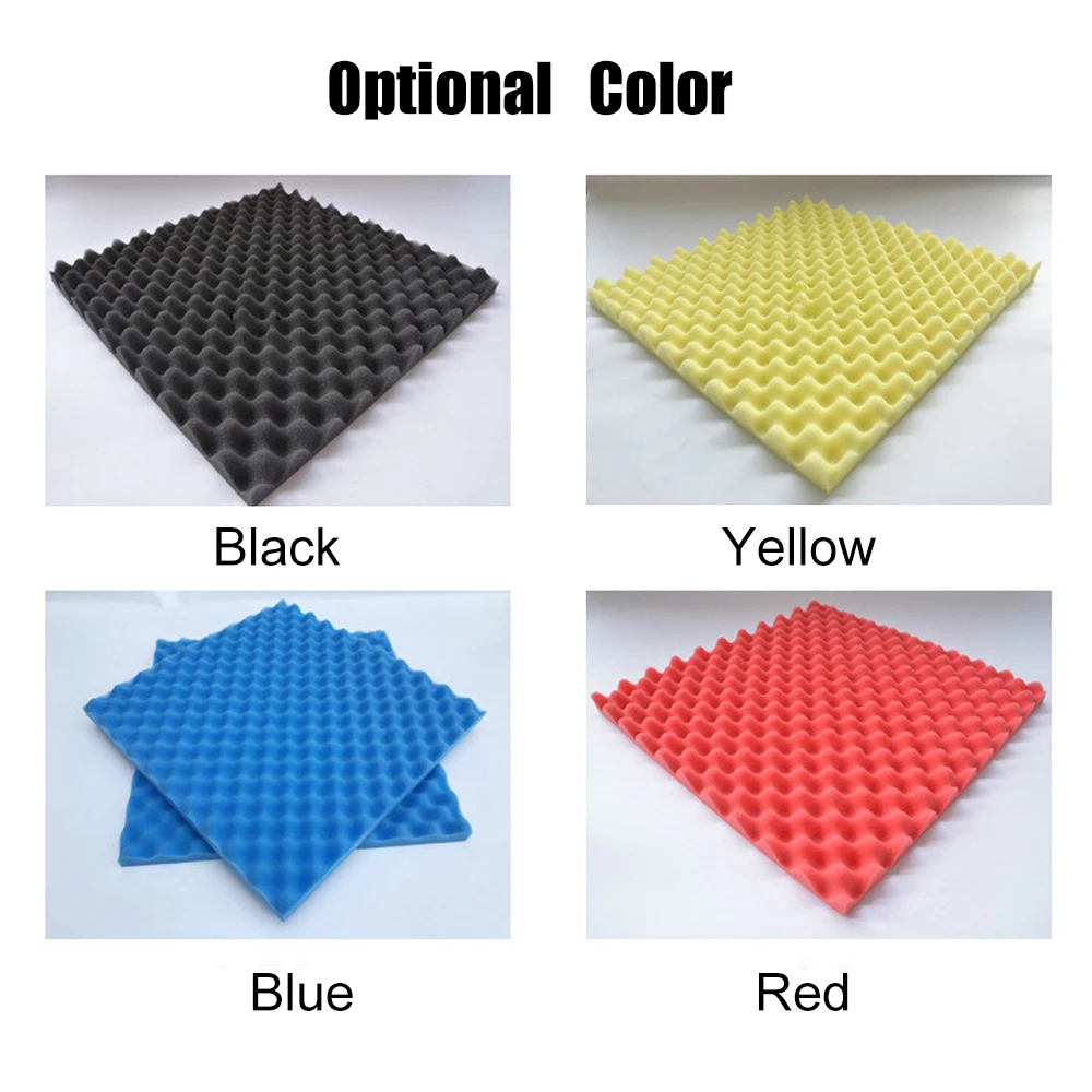 Recording Studio Soundproof Wedge Foam Video Room Sound Noise Insulation Sponge Wall Deadening |