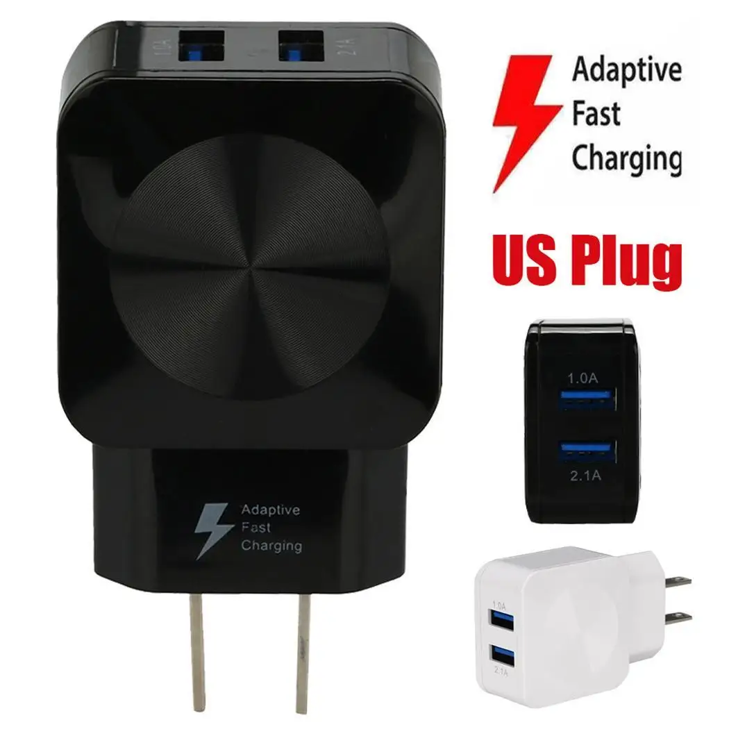 Universal Dual USB Charger Charging Head For 5V 3.1A EU Plug UK Smartphone 2000mA 2 Tablet 220V 50-60Hz | Мобильные телефоны и