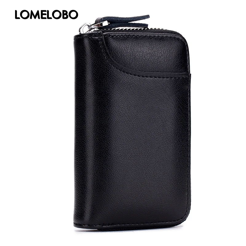 Lomelobo кошелек для ключей из спилковой кожи унисекс с узором Личи женский